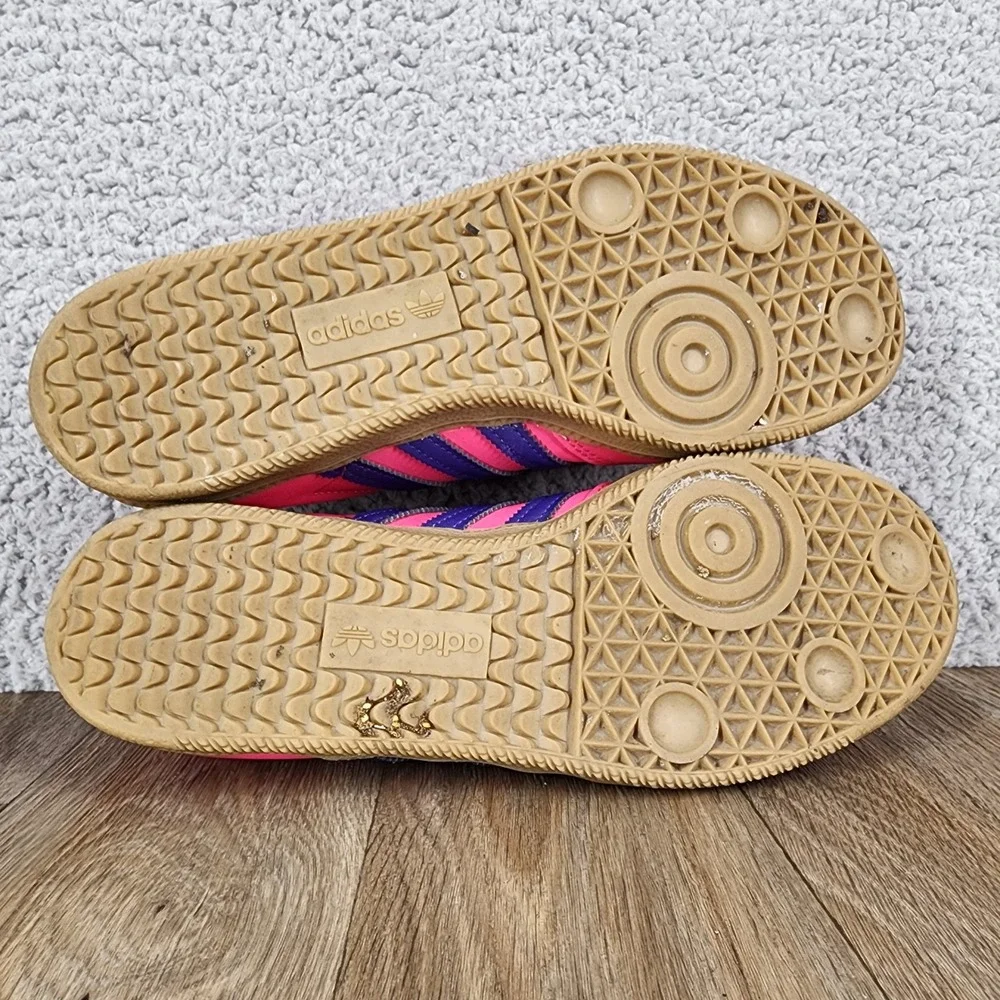 Adidas Samba Classic Womens Size 6.5‎ Sneakers Pink Purple Casual Shoes - Picture 9 of 10